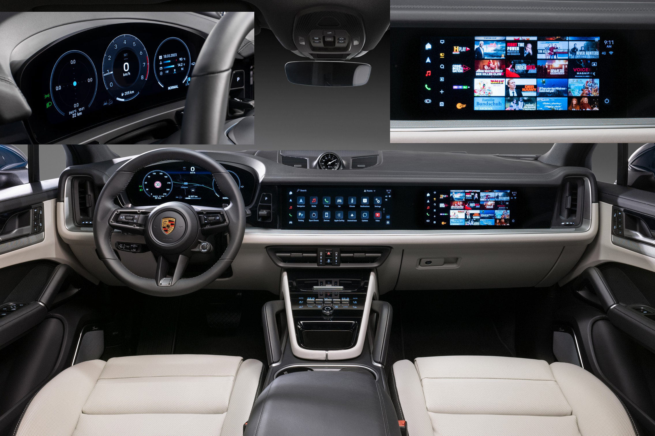 photo of 2024 Porsche Cayenne Interior Revealed, Debuts New Driver & Passenger Experience image