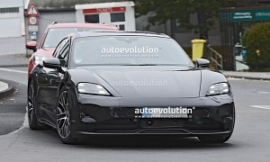 2024 Porsche Taycan Facelift Spied for the First Time in Public