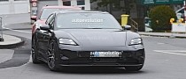 2024 Porsche Taycan Facelift Spied for the First Time in Public