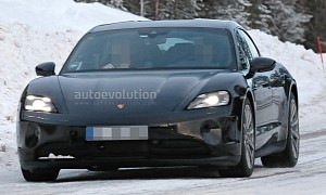 2024 Porsche Taycan Facelift Spied With New HD Matrix LED Healights