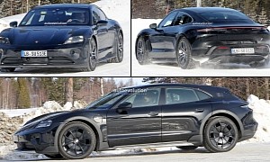 2024 Porsche Taycan Facelift Spied With Tweaked Bumpers, Redesigned Lights