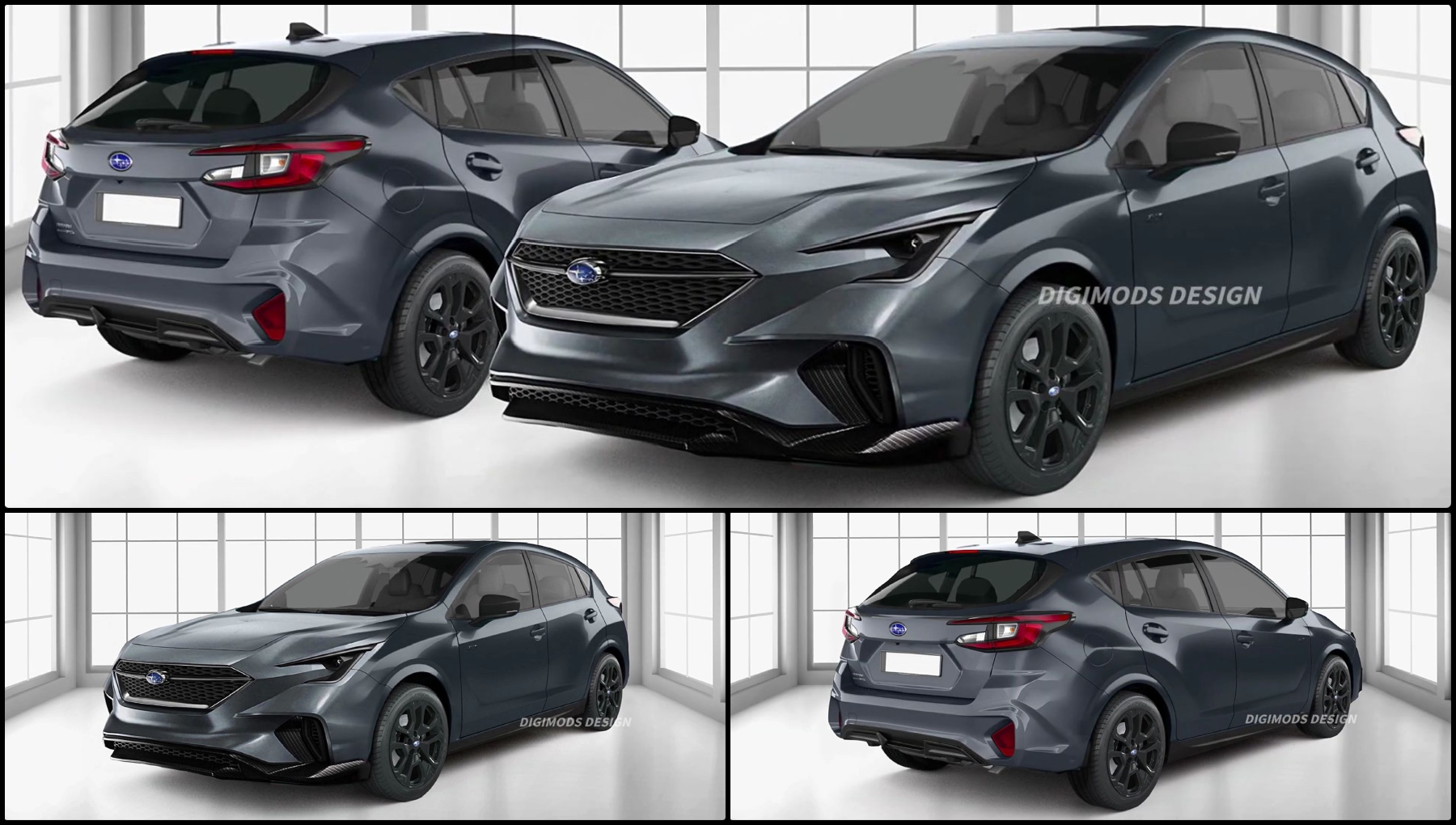 2024 Subaru Impreza Digitally Reimagined With Viziv Tourer Concept