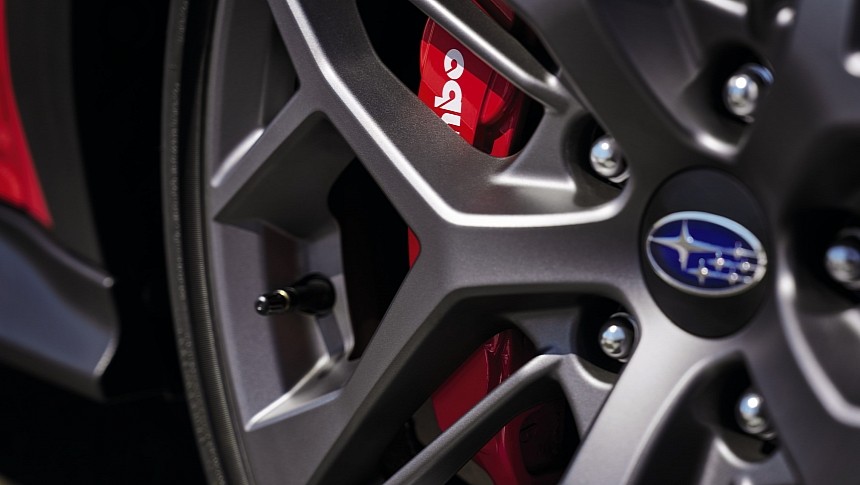 2024 Subaru WRX TR wheel and brake teaser
