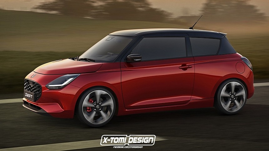 2024 Suzuki Swift 3-Door rendering by X-Tomi Design