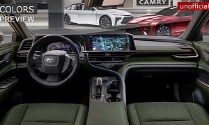 2024 Toyota Camry IX Digitally Presents Colorful and Tech-Savvy Interior
