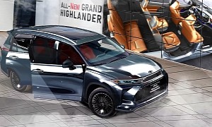 2024 Toyota Grand Highlander 7/8-Seat CUV Reveals Everything, Though Only in CGI