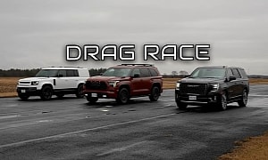2024 Toyota Sequoia Races Land Rover Defender and GMC Yukon, It's Over in 14 Seconds