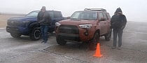 2024 Toyota Tacoma Drags 4Runner V6 In a Snow Blizzard, a B58 Ineos Grenadier Interrupts