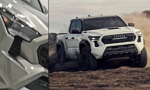 2024 Toyota Tacoma Leaked Photos Reveal TRD Pro Trim Level With Black Hood Scoop