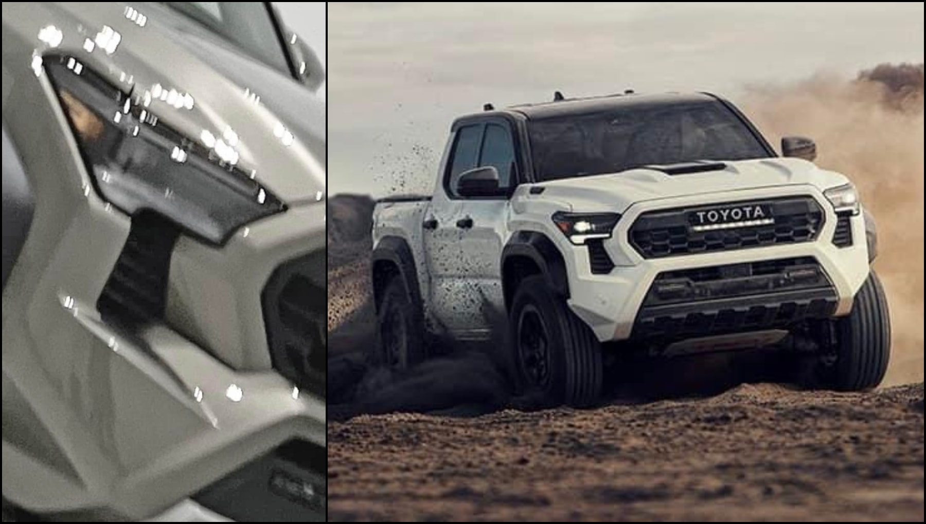 2024 Toyota Tacoma Leaked Photos Reveal Trd Pro Trim Level With Black Hood Scoop 214652 1 