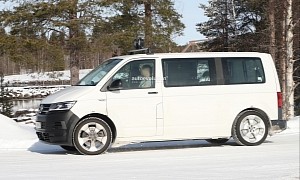 2024 Volkswagen ID. Buzz LWB Spied With T6.1 Body Panels, Rear Drum Brakes