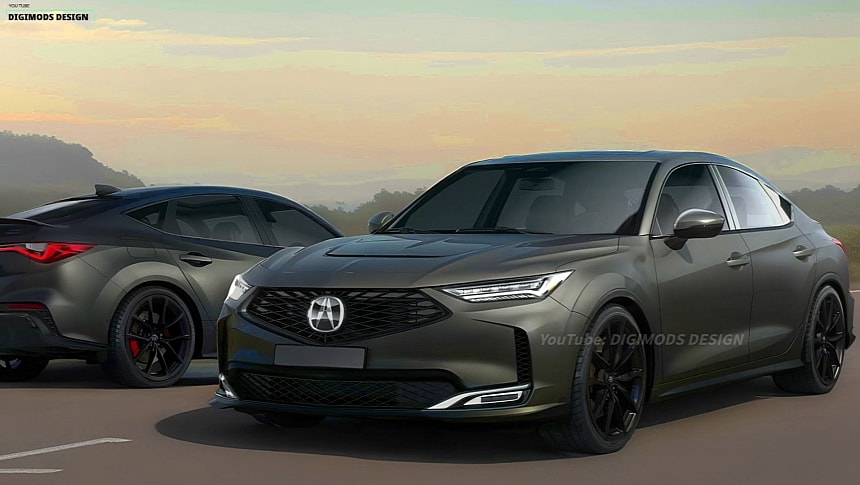 2025 Acura Integra Hybrid rendering by Digimods DESIGN 