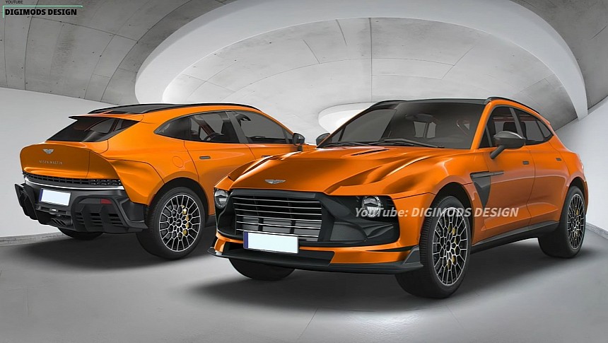 2025 Aston Martin DBX Valour rendering by Digimods DESIGN 