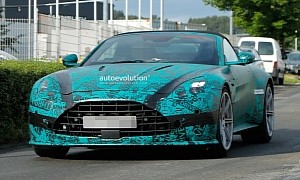 2025 Aston Martin Vantage Roadster Spied With Refreshed Front End