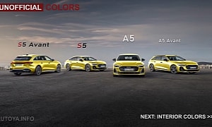 2025 Audi A5 and S5 Get Digitally Showered With Individual Color Options Inside-Out