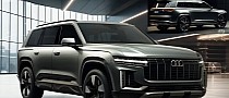 2025 Audi Q9 Gets Unofficially Revealed as a Flagship SUV Towering Above BMW's X7