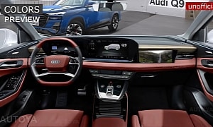 2025 Audi Q9 Showcased Inside-Out Features a Heap of Ritzy Colors in Fantasy Land