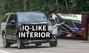2025 Cadillac Escalade Hides IQ-Like Interior Layout Beneath Camouflage