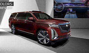 2025 Cadillac Escalade Shows Its Unofficial Colors Inside-Out Via Hypothetical Facelift