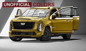 2025 Cadillac Escalade-V Shows Everything in Ritzy Colors, Albeit Only Virtually