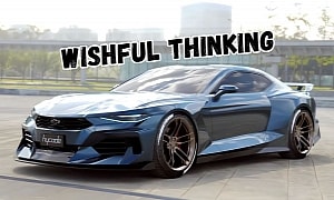 2025 Chevrolet Camaro Rendering Proposes S650 Ford Mustang Rival With GTD Influences