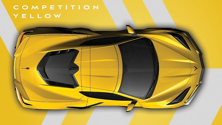 2025 Corvette E-Ray in Competition Yellow Tintcoat Metallic