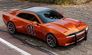 2025 Dodge Charger Digitally Impersonates General Lee Charger From the Dukes of Hazzard