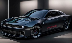 2025 Dodge Charger Unofficial Rendering Sports Circular Headlamps, Doesn't Look Half Bad