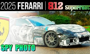2025 Ferrari 812 Superfast-Replacing F167 Spied With New Taillight Design