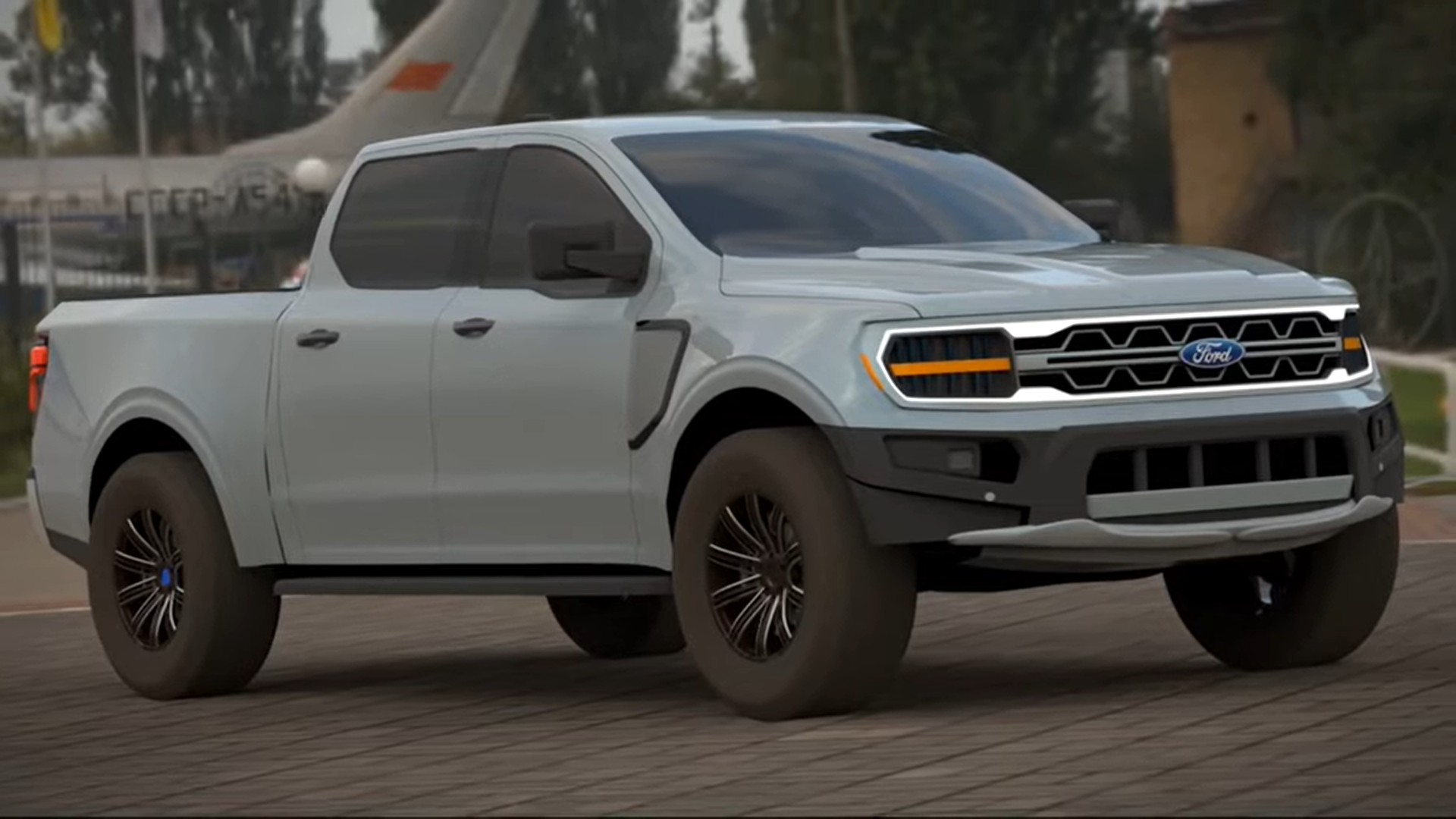 2025 Ford 4x4 Pickup Truck Alternative Design Proposes Unified Styling