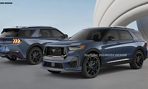 2025 Ford Explorer 'GT' Has a Virtual Craving for S650 Mustang and Coyote V8 Goodies