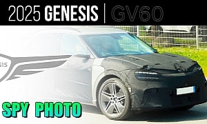 2025 Genesis GV60 Spied With Heavy Camo Hiding Minor Design Changes, Bigger Battery