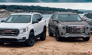 2025 GMC Terrain Denali Pops Up in Latest Unofficial Renderings Next to Outgoing AT4