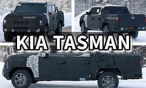 2025 Kia Tasman Pickup Puts On Some Thick Clothes for Testing in Freezing Cold