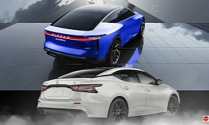 2025 Maxima EV Digitally Morphs Nissan’s Intelligent Mobility Into Model S Foe