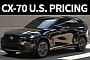2025 Mazda CX-70 U.S. Pricing Announced, It's a Turbo and PHEV Fest