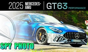 2025 Mercedes-AMG GT 63 Performance Version Spied Testing, RWD Mooted