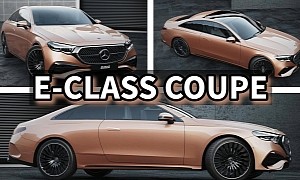 2025 Mercedes-Benz E-Class Coupe Ignores the CLE in the Room Sending Digital Vibes