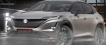 2025 Nissan Ariya Nismo EV Gets Swiftly Envisioned Based on Initial Spy Photos