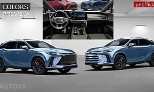 2025 or 2026 Lexus RX Gets Virtually Refreshed and Digitally Shown From All Angles