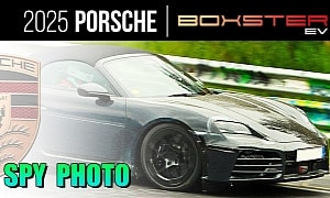 2025 Porsche 718 Boxster EV Prototype Caught Testing on the Nürburgring Nordschleife