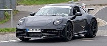 2025 Porsche 911 Carrera GTS Aerokit 992.2 Facelift Snapped Testing With Hybrid Muscle