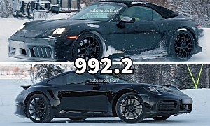 2025 Porsche 911 Convertible, Turbo Spied With Minimal Camouflage, Hybrid Models Incoming