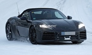 2025 Porsche Boxster EV Is Off to the Sound of the Spin Cycle in Cold-Weather Testing