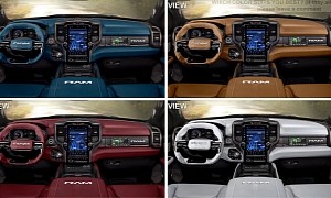 2025 Ram 1500 REV Truck Gets Imagined With the Most Colorful Interior Goodies
