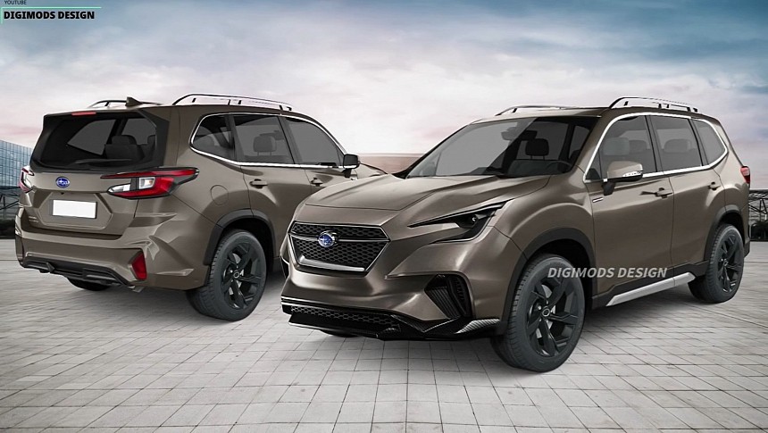 2025 Subaru Forester CGI new generation by Digimods DESIGN 