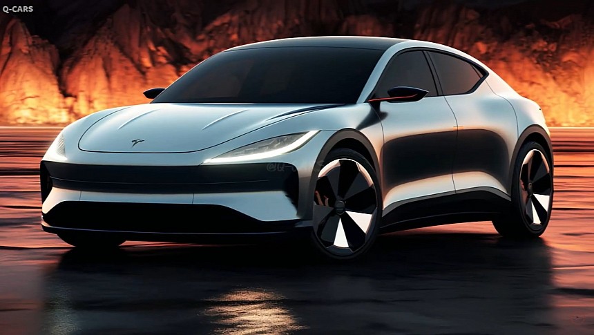 2025 Tesla Model 2 Revealed in Fantasy Land as An EV That's Truly Worth ...