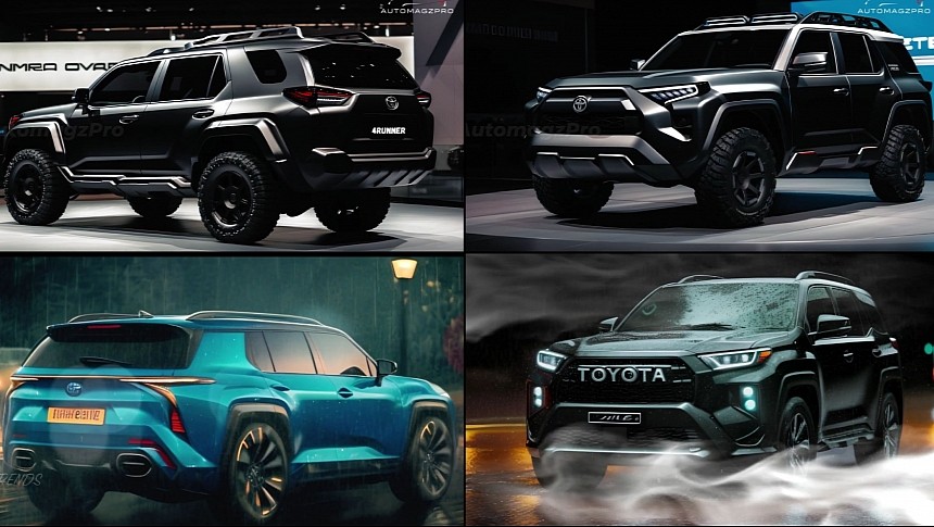 2025 Toyota 4Runner speculative rendering by AutomagzPro and REC Trends