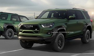2025 Toyota 4Runner Speculative Rendering Proposes GR Styling Cues