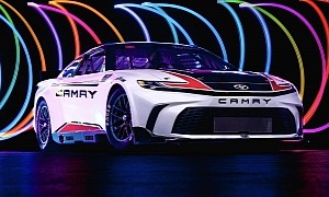 2025 Toyota Camry XSE Gets NASCAR Cup Series Race Car Makeover With Pushrod V8 Twist